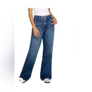 Good American Skate High Waist Wide Leg-size 8